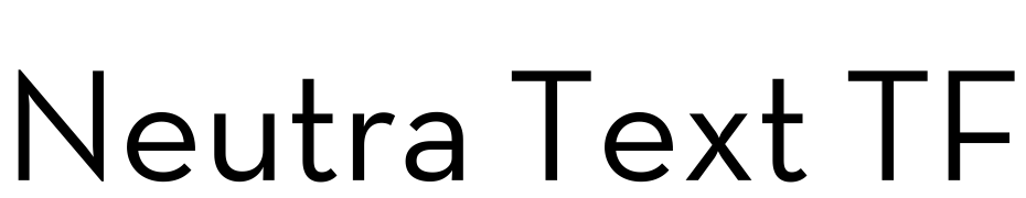 Neutra Text TF Yazı tipi ücretsiz indir